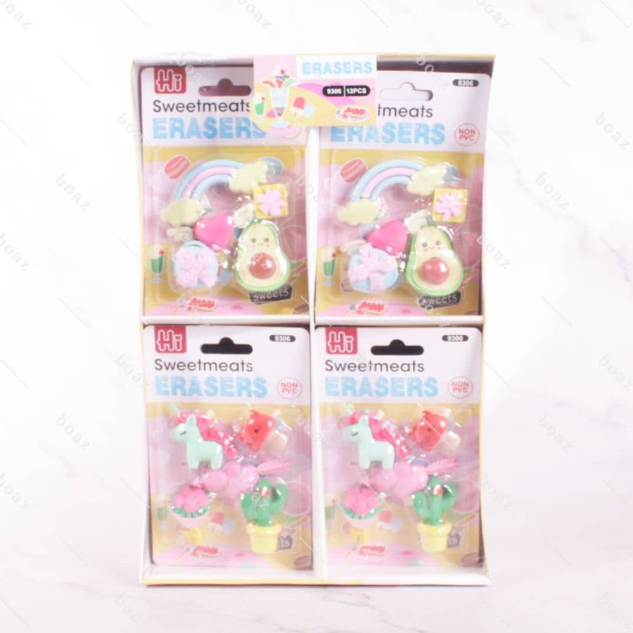 Gomas kawaii, paquete de 12