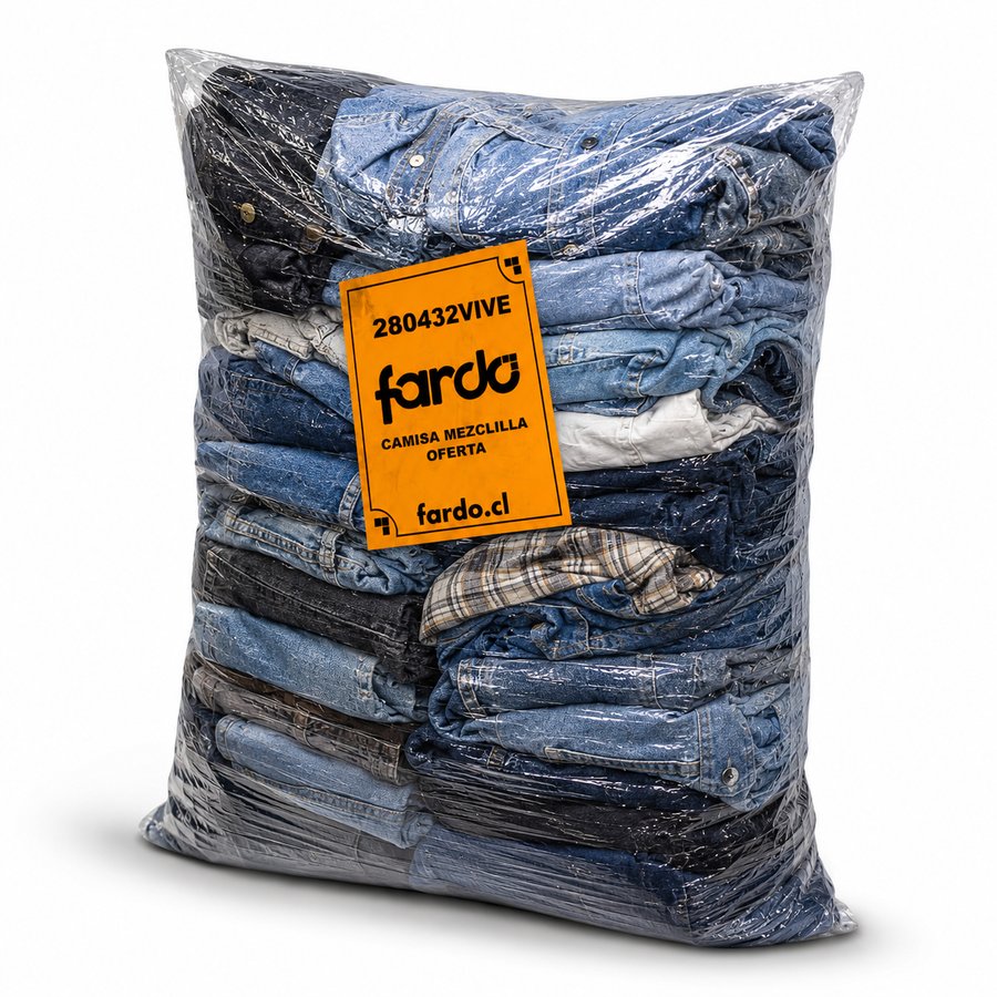Camisas de mezclilla hombre y mujer, fardo de 20 kilos