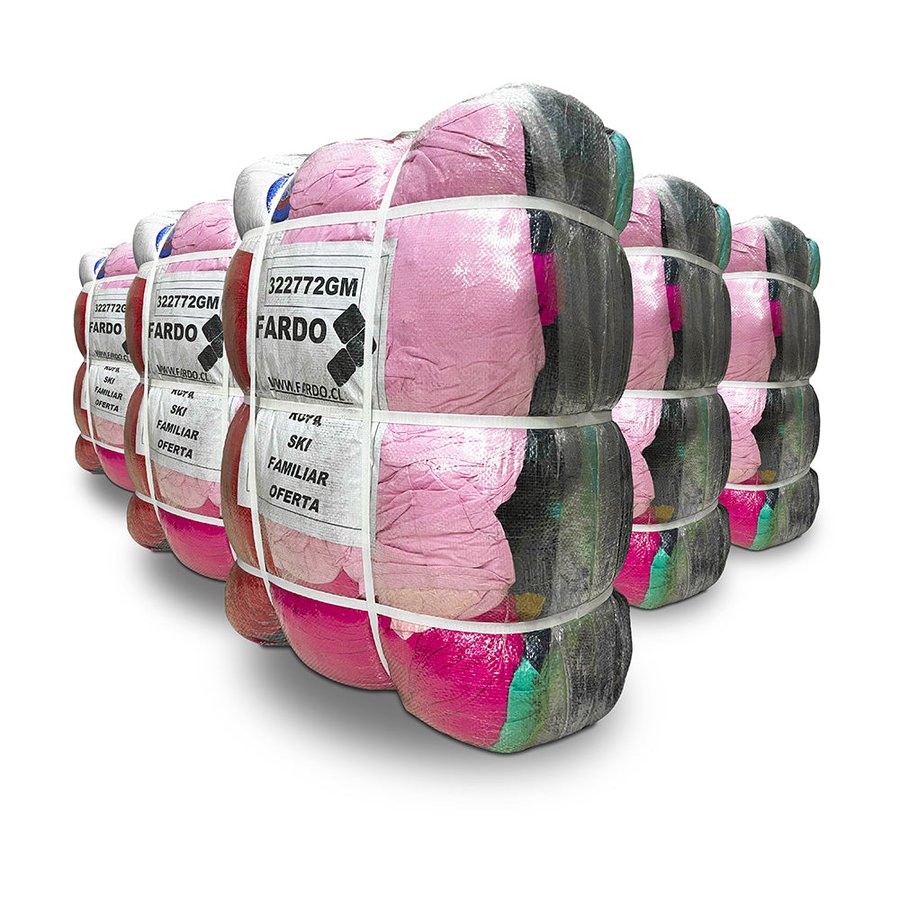 Pack x5 ropa de ski familiar, 100 kilos