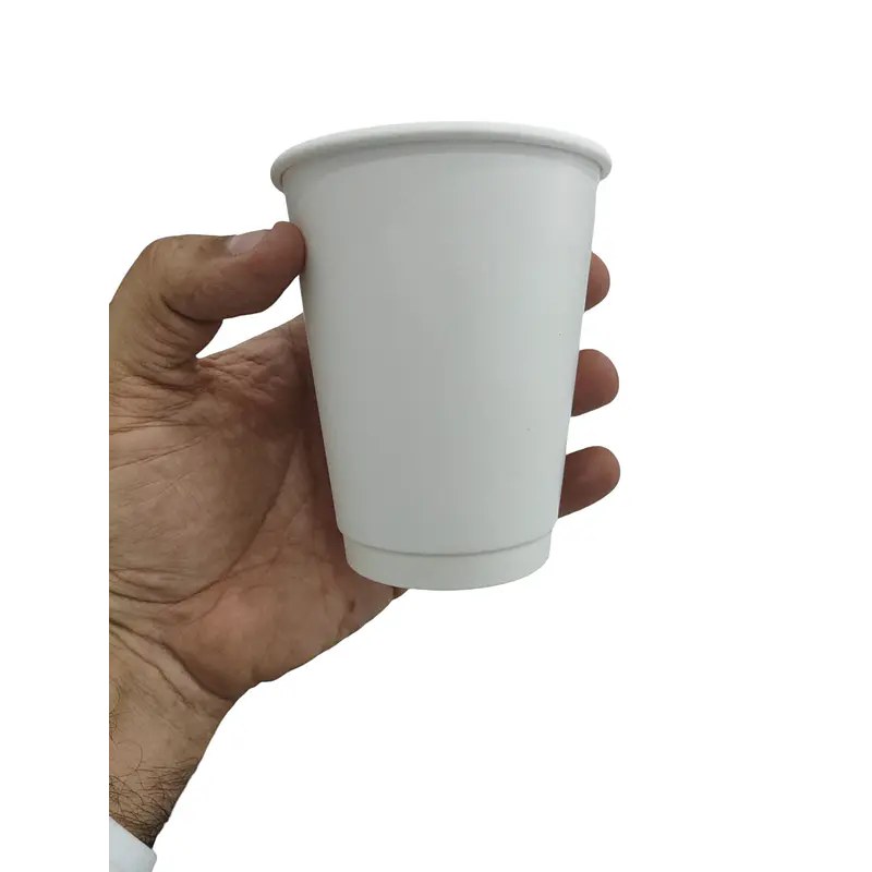 Vaso de café blanco doble capa